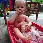 Eau, Baby Bathing, Rose, Bambin, Leisure, Baby, Bathing, Summer, Fun, Enfant, Chest, Recreation, Plante, Thigh, Boats And Boating--equipment And Supplies, Baby Products, Thumb, Chair, Vacation, Assis, Personne