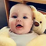 Nez, Joue, Peau, Head, Sourire, Yeux, Mouth, Facial Expression, Blanc, Human Body, Happy, Baby, Jouets, Bambin, Enfant, Fun, Event, Teddy Bear, Stuffed Toy, Personne