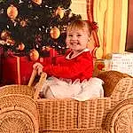 NoÃ«l, Assis, Christmas Decoration, Holiday, Tradition, Bambin, BÃ©bÃ©, Enfant, Fille, Basket, Personne, Joy