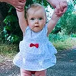 Visage, Peau, Head, Hand, Plante, Bras, Photograph, Green, Baby & Toddler Clothing, Sleeve, People In Nature, Dress, Gesture, Rose, Herbe, Happy, Finger, Summer, Bambin, One-piece Garment, Personne