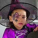 Purple, Violet, Headgear, Chapi Chapo, Witch Hat, DÃ©guisements, Illustration, Personne