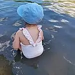 Eau, Head, Hand, Water Resources, Bras, Chapi Chapo, People In Nature, Cap, Sunlight, Body Of Water, Happy, Lake, Leisure, Sun Hat, Bambin, Baseball Cap, Fun, Recreation, Personal Protective Equipment, Plage
