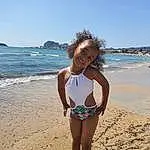 Eau, Ciel, Coiffure, Yeux, People On Beach, Jambe, Azure, Plage, Flash Photography, People In Nature, Happy, Brassiere, Swimsuit Top, Thigh, Waist, Sunlight, Swimwear, Coastal And Oceanic Landforms, Fun, Leisure, Personne, Joy