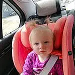Car, Vehicle, Vrouumm, Comfort, Automotive Design, Head Restraint, Car Seat Cover, Steering Wheel, Steering Part, Vehicle Door, Baby & Toddler Clothing, Car Seat, Rose, Seat Belt, Bambin, Automotive Exterior, Baby In Car Seat, Happy, Auto Part, Personal Luxury Car, Personne